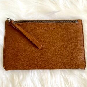NWOT LIEBESKIND BROWN LEATHER WRISTLET/ WALLET